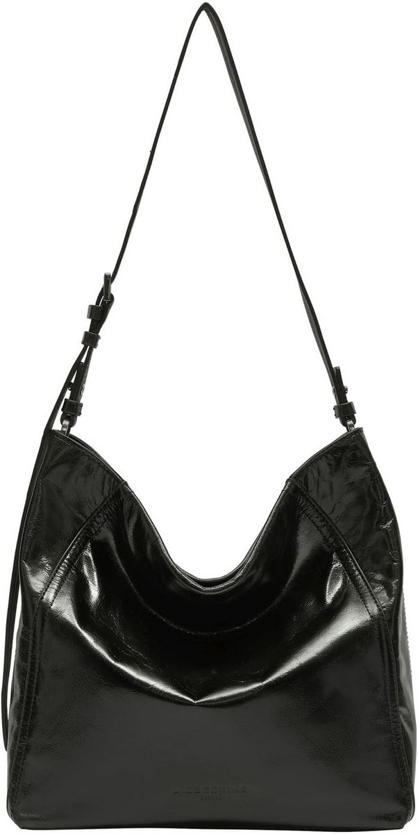 Dames Hobo Tas met Patroon in Zwart