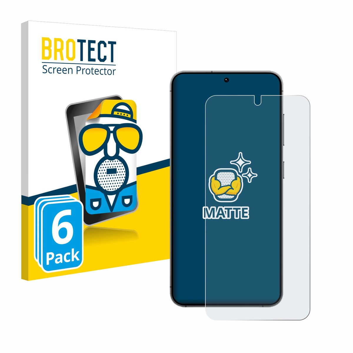 BROTECT - Screenprotector voor Samsung Galaxy S24 / S25 - Folie Beschermfolie matte 6 Stuks