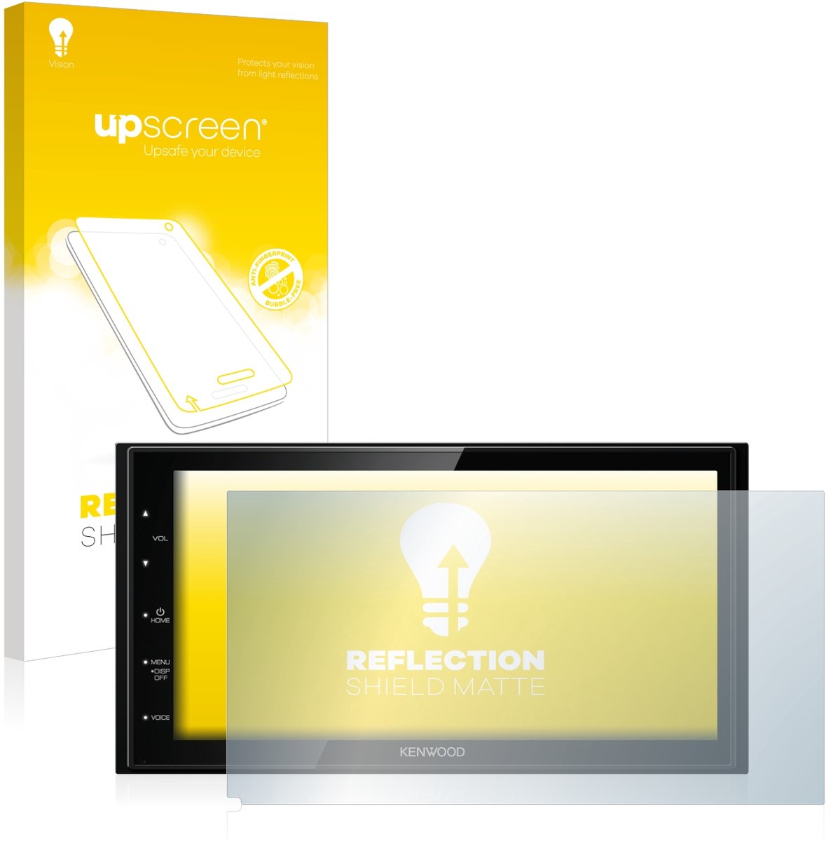 upscreen - Screenprotector voor Kenwood DMX5020DABS - Folie Beschermfolie anti glare matte
