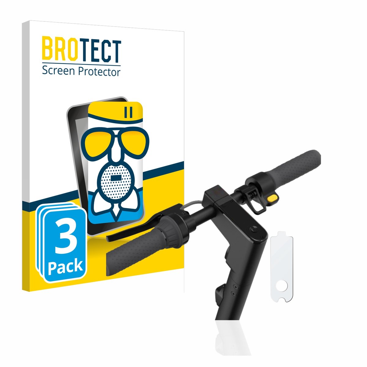 BROTECT - Screenprotector voor Segway Ninebot KickScooter MAX G30 / G30D / G30D II - Folie Beschermfolie Beschermglas matte 3 Stuks