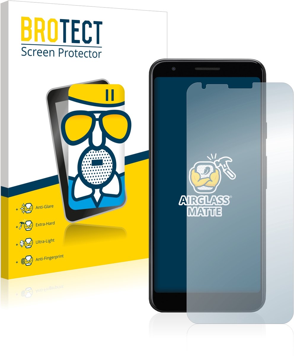 BROTECT - Screenprotector voor Google Pixel 3a XL - Folie Beschermfolie Beschermglas matte