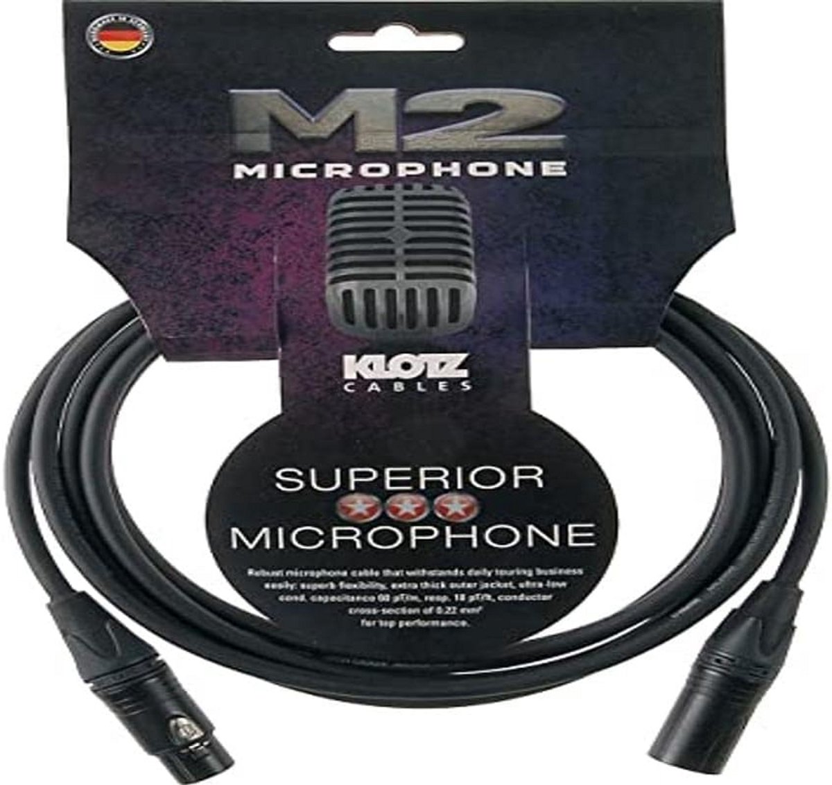 Professionele Microfoonkabel 15 Meter - XLR Vrouwelijk naar XLR Mannelijk - Zwart