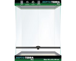 Repto Terra Sky | Glas terrarium Sky 45 x 45 x 60 cm voor reptielen en amfibieën