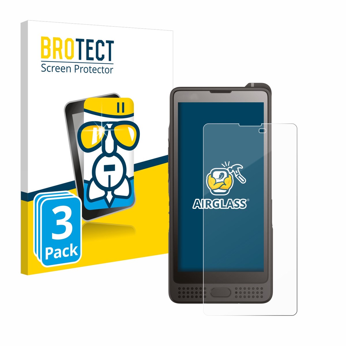 Screenprotector 3 Stuks voor Sonim XP10 Beschermglas transparant