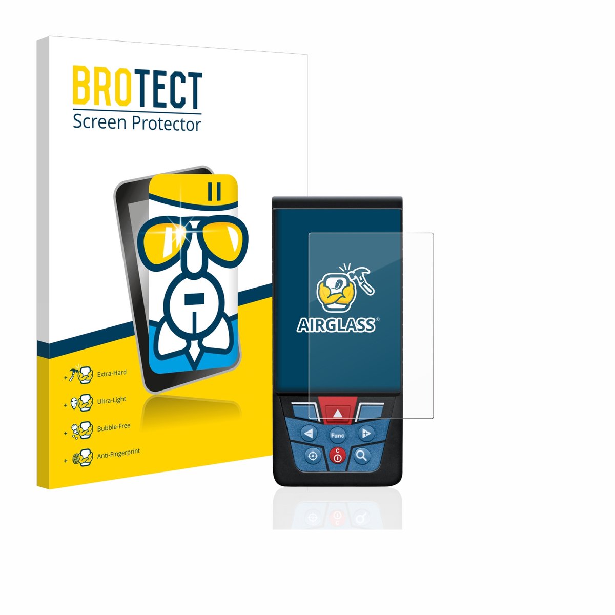 Screenprotector voor Bosch GLM 150-27c Beschermglas transparant
