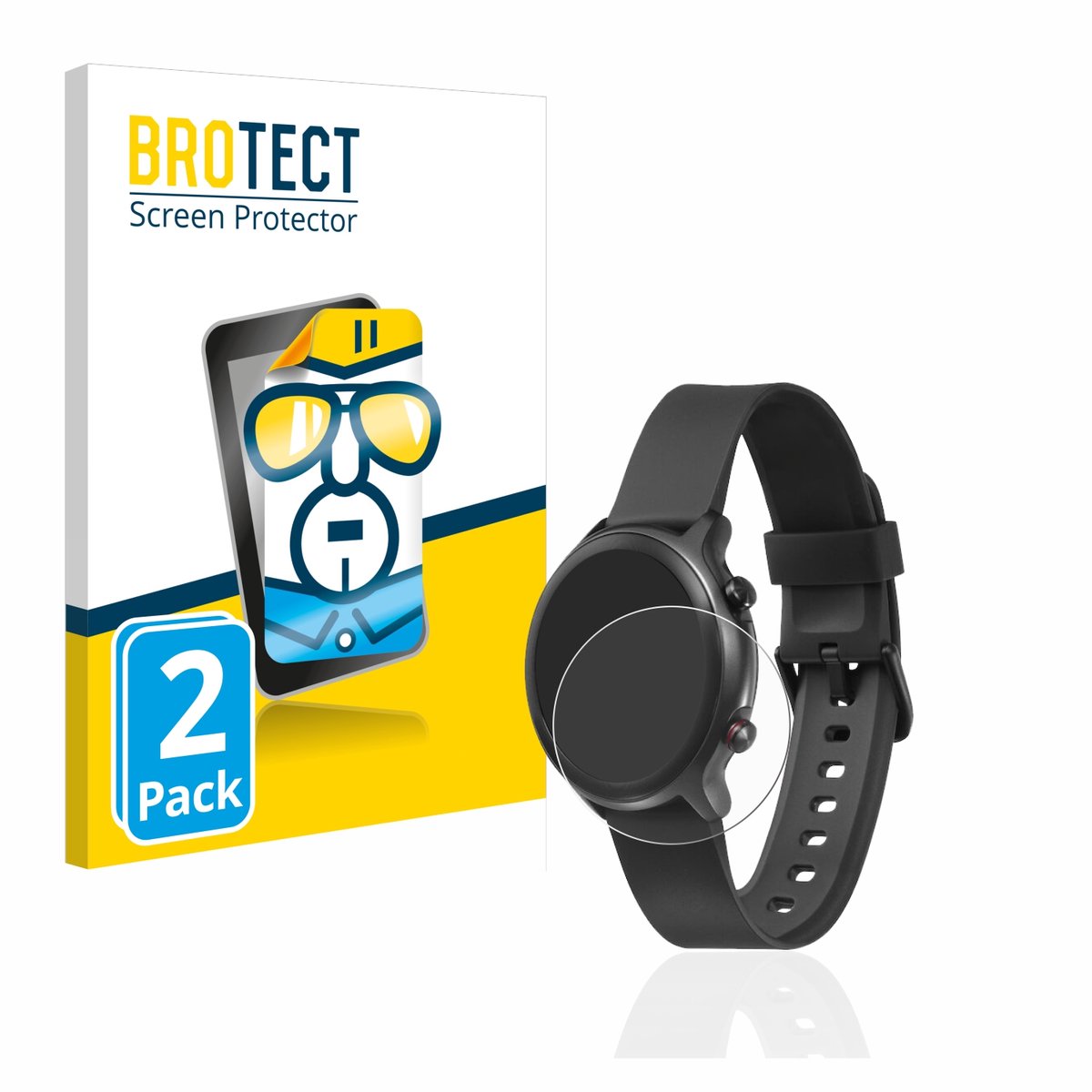 BROTECT - Screenprotector voor Doro Watch - Folie Beschermfolie transparant 2 Stuks