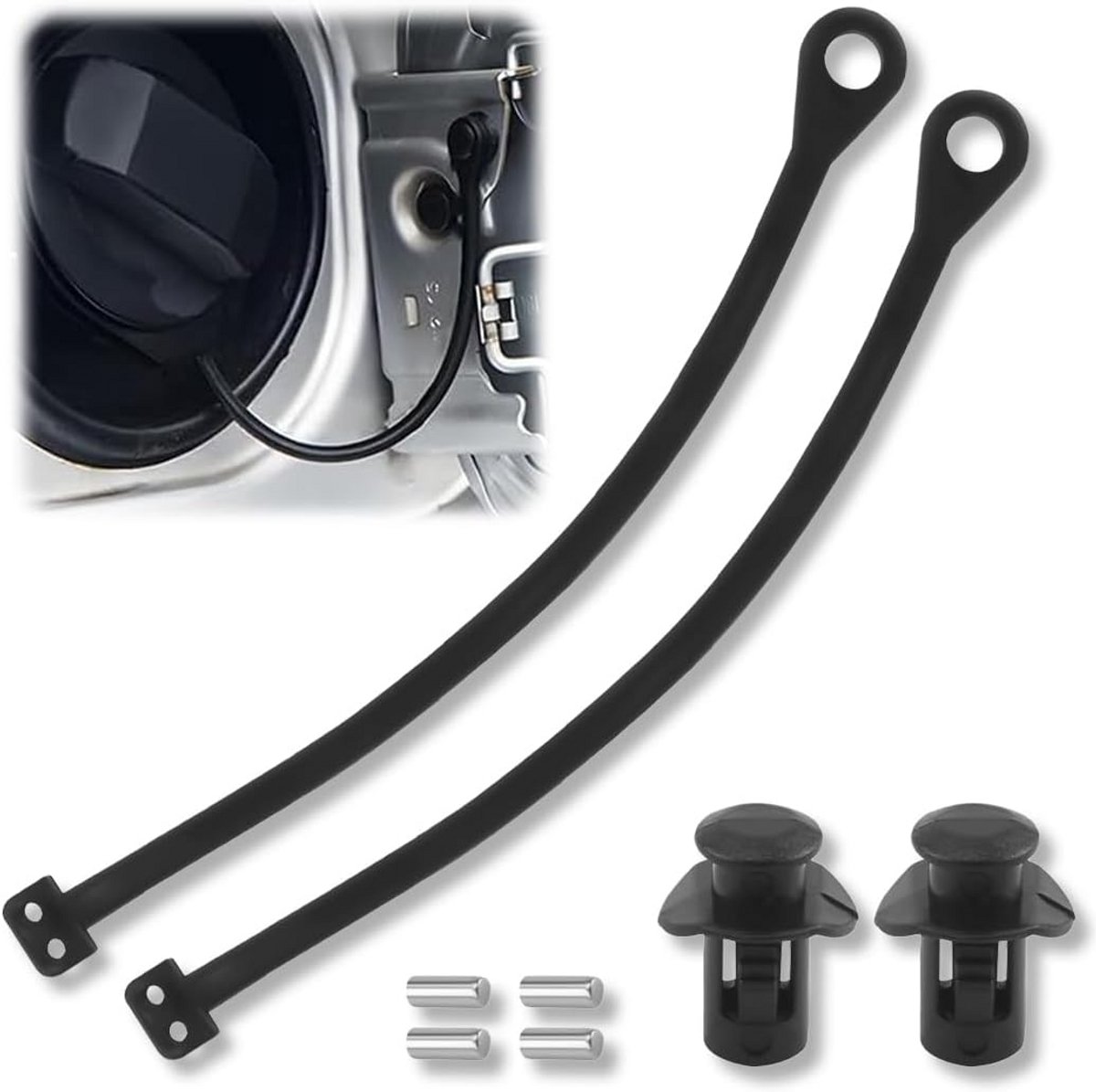 Set van 2 Reserveringen voor Brandstofklep Sluitingsband voor VW en Audi