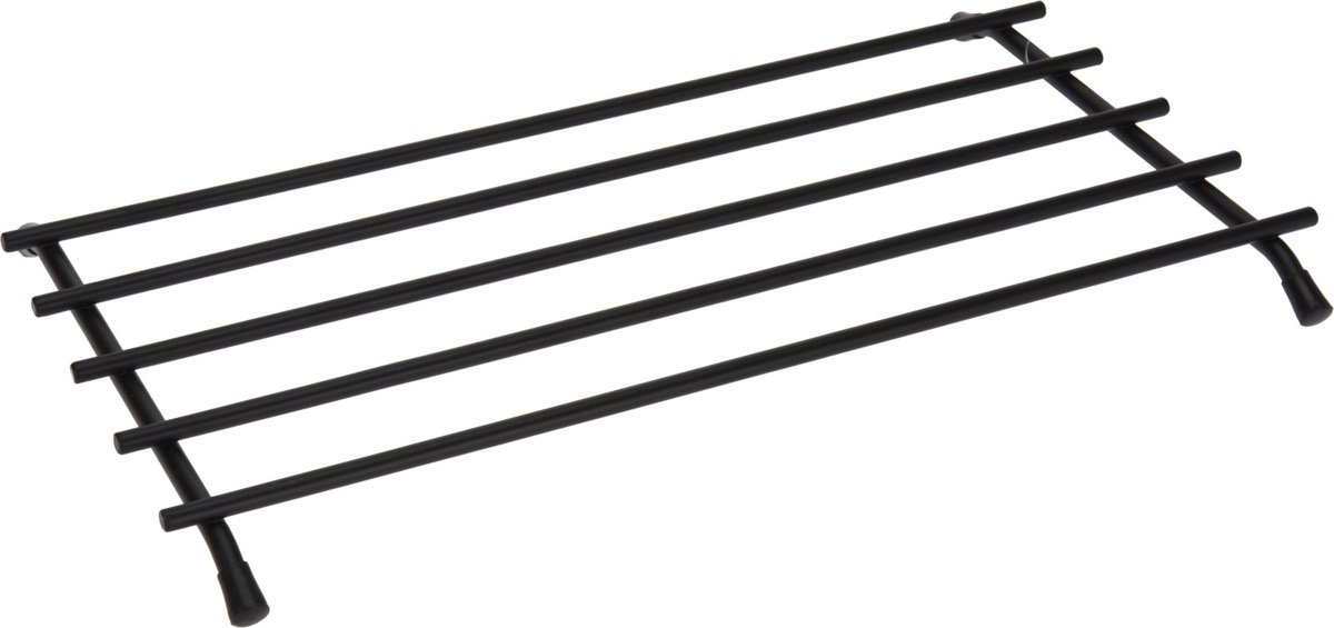 Brandless Stalen onderzetter - Rechthoekig, 35 cm, zwart