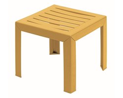 Miami bijzet tuintafel 40x40cm geel.