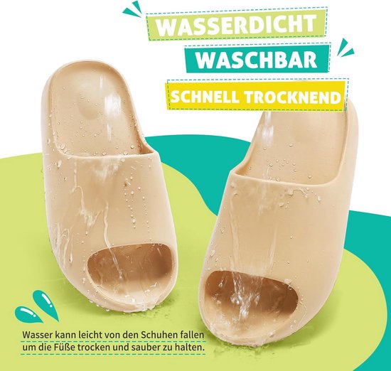 Kinderbadslippers Voor Zomer – Superzacht, Antislip, EVA-materiaal – Ideaal Voor Douche, Strand, Zwembad & Thuis (diverse Maten & Kleuren)