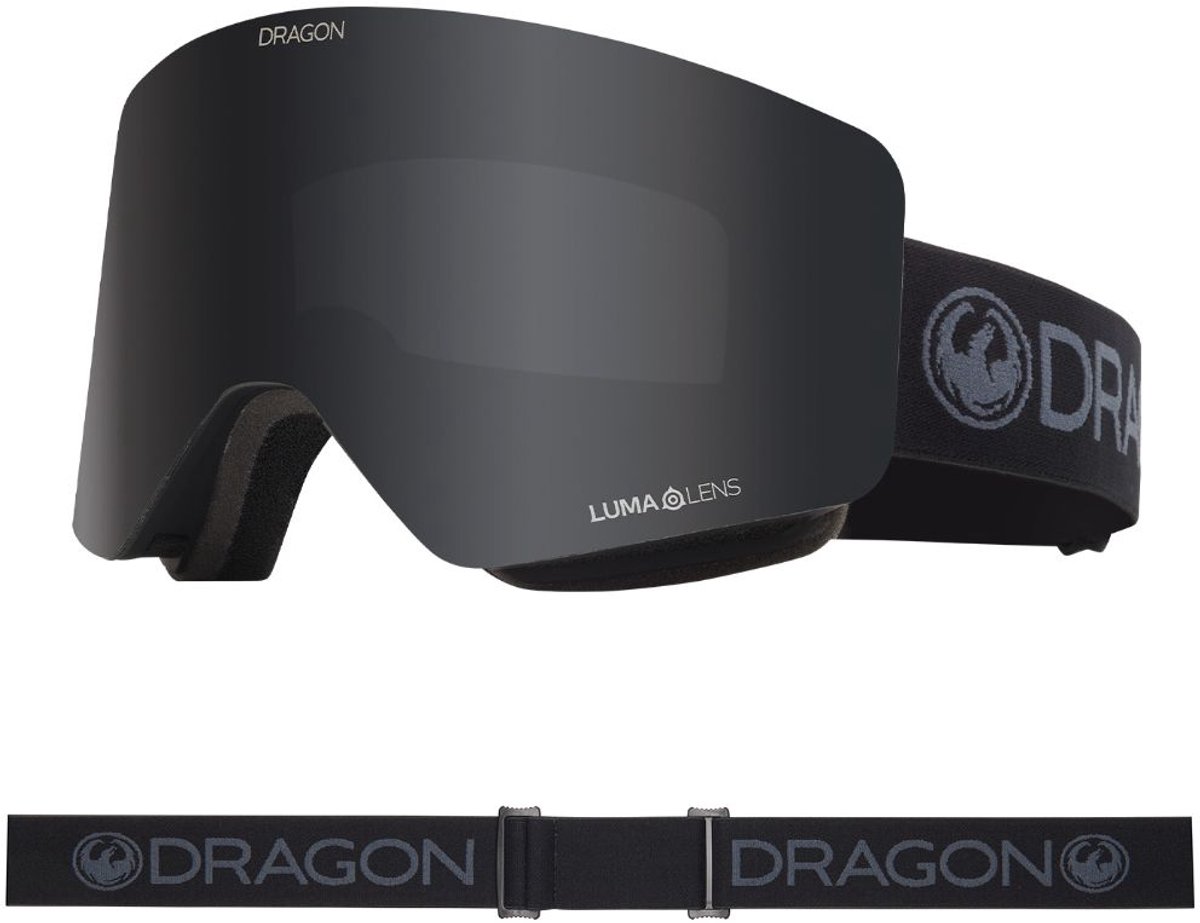 Dragon Alliance R1 OTG Skibril - Blackout/LL Dark Smoke & LL Amber