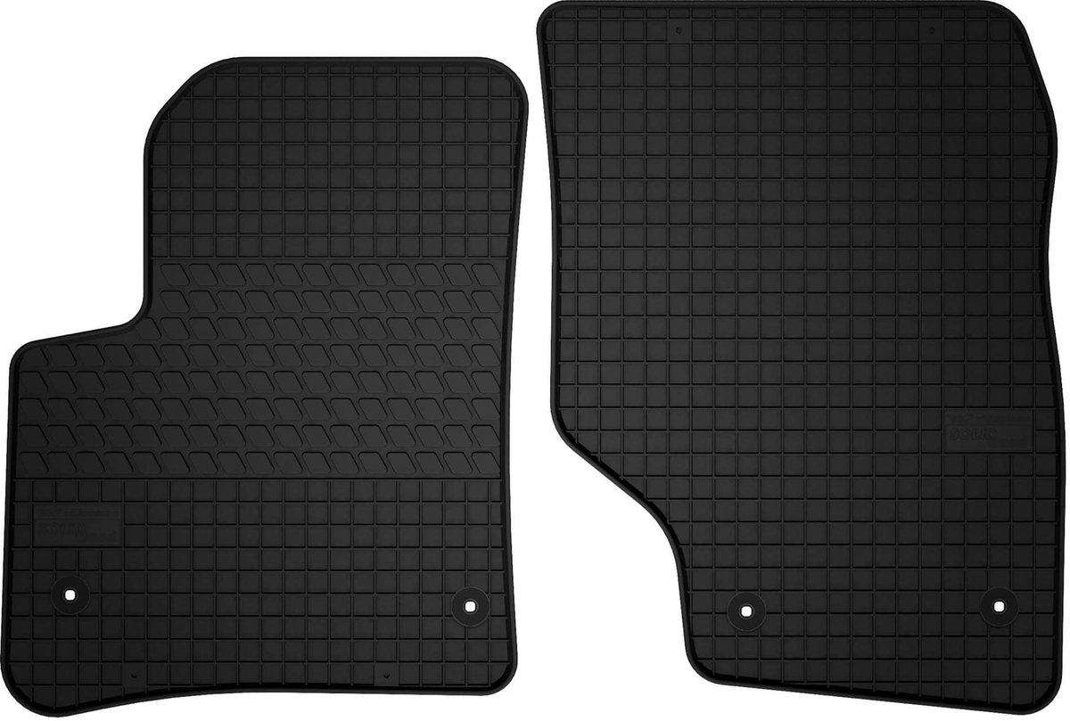Wielganizator SolidTread - Volkswagen Touareg I SUV - Zwarte Gummimatten - 2002-2010 - Perfecte Pasvorm