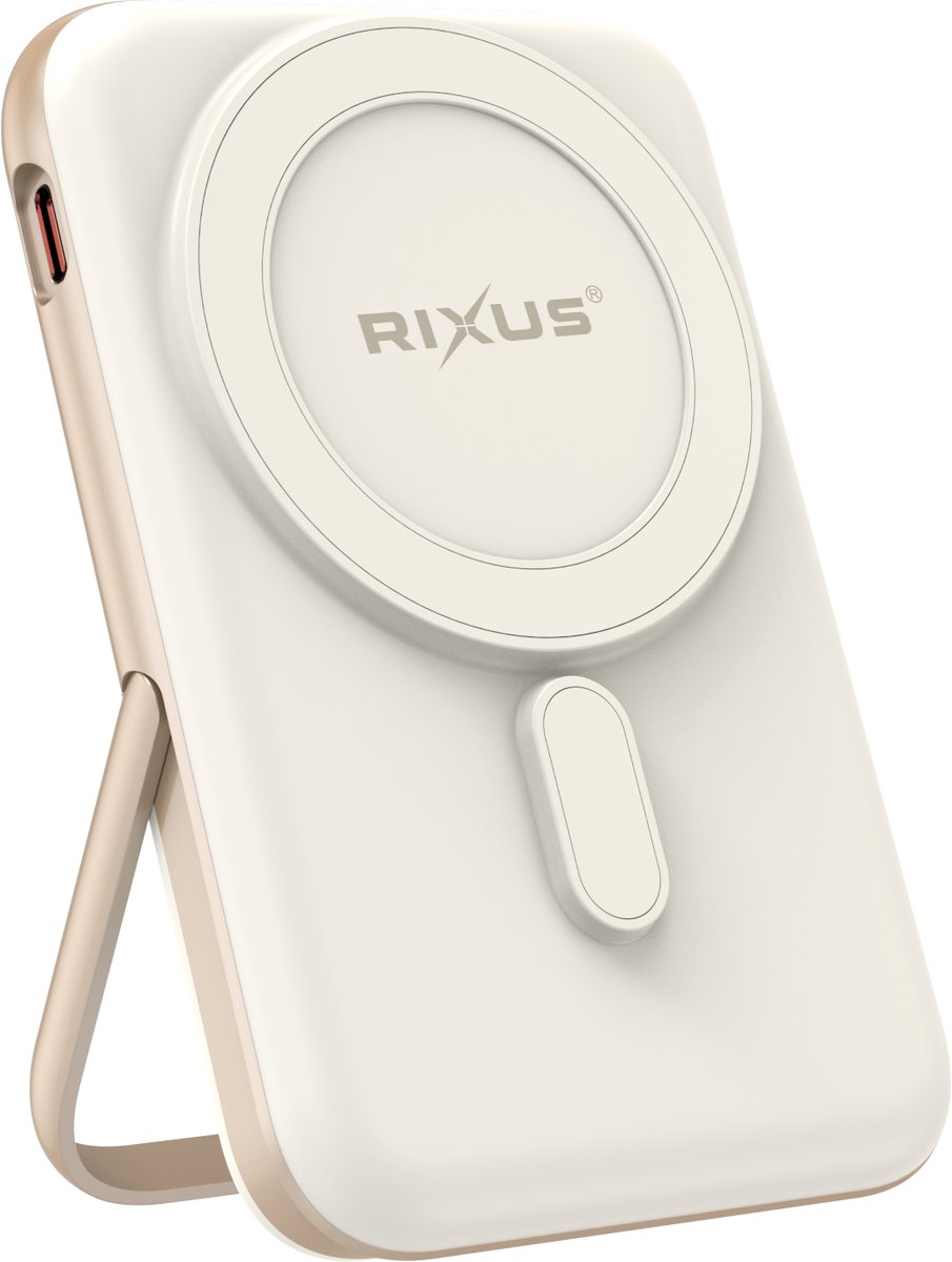 Rixus RXPB37 Portable Magnetic Powerbank 10000mAh With Stand Rose Gold