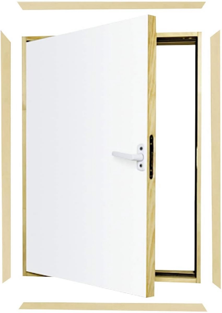 Houten Kniekruipruimte Deur 70x110 cm - Goede Isolatie