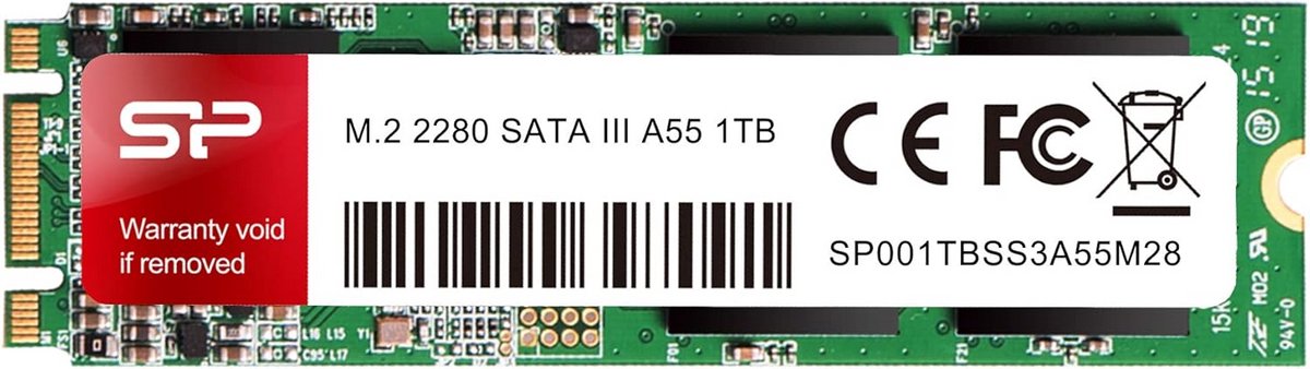 Interne SSD 1TB M.2 SATA III 2280 voor Laptop en Desktop Upgrade