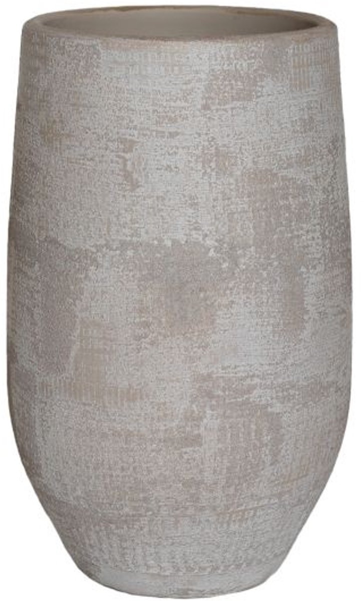 HS Potterie Kobe vaas Beige 22 x 40 wit