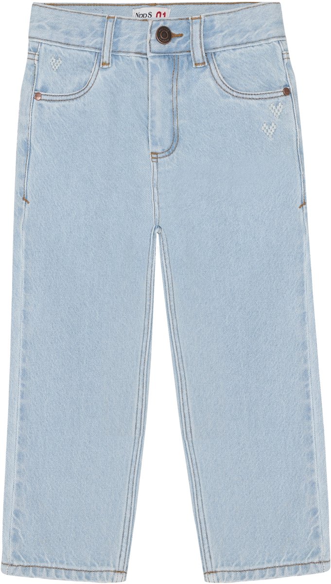 Noppies Jeans relaxed fit - Washed Blue - Maat 122