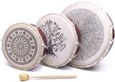 Ensemble de Tambours à Main – 3 Tailles (20/25/30 cm) pour Rythme et Jeu Sonore