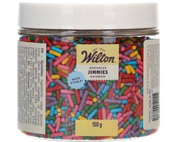 Wilton Jimmies - Regenboog - 150g - Eetbare Taartdecoratie - Strooisels voor Cakes, Cupcakes en Koekjes