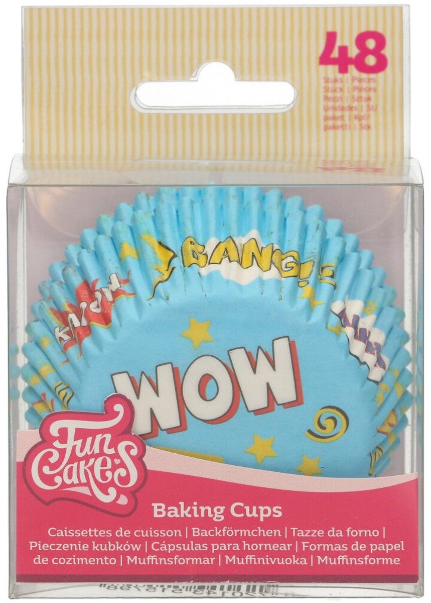 FunCakes Baking Cups - Superhelden - 48 Stuks - Cupcake Vormpjes Papier