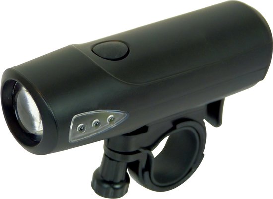 Dresco Koplamp fiets - Fietsverlichting- Sport - 1 LED - Zwart — afbeelding 3
