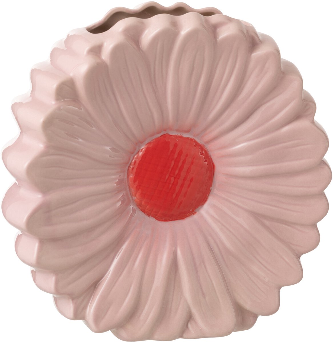 J-Line vaas Bloem - porselein - roze