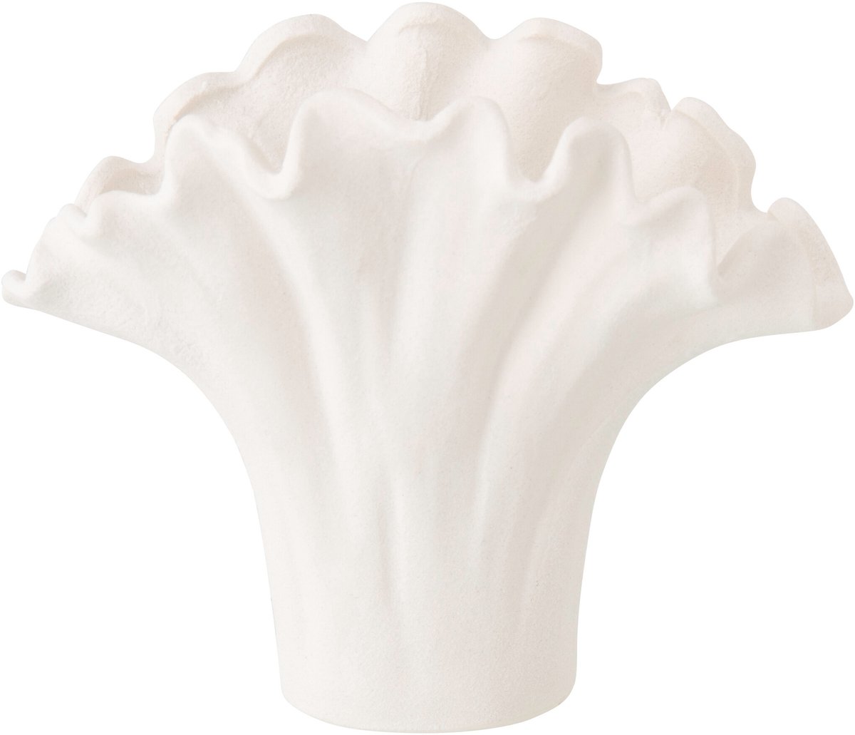 J-Line vaas Bloem - porselein - wit - large