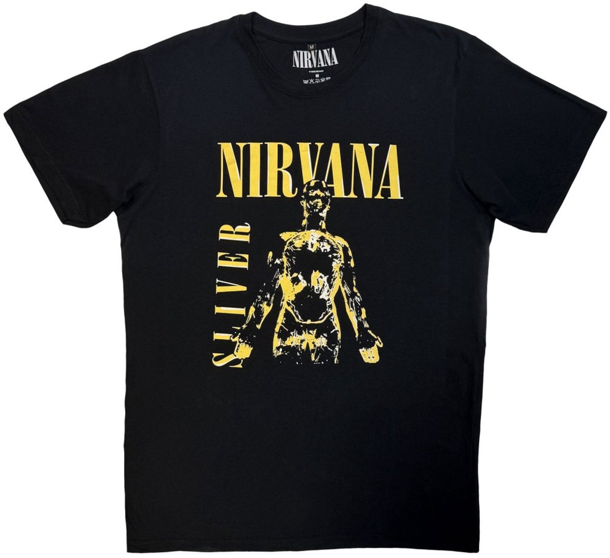 Nirvana - Sliver Heren Tshirt - L - Zwart