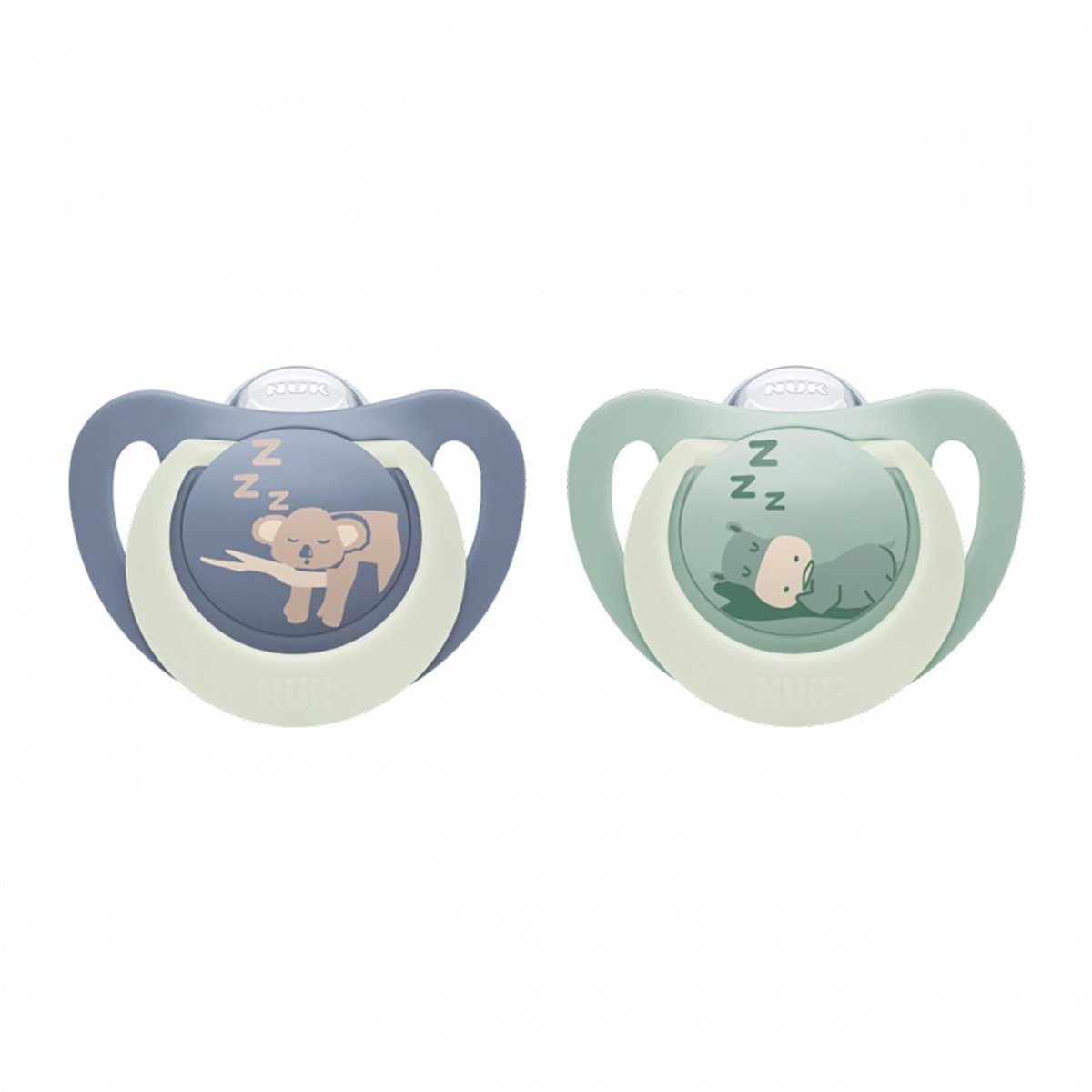 NUK First Choice Night fopspeen siliconen 6-18m 2st - Speen