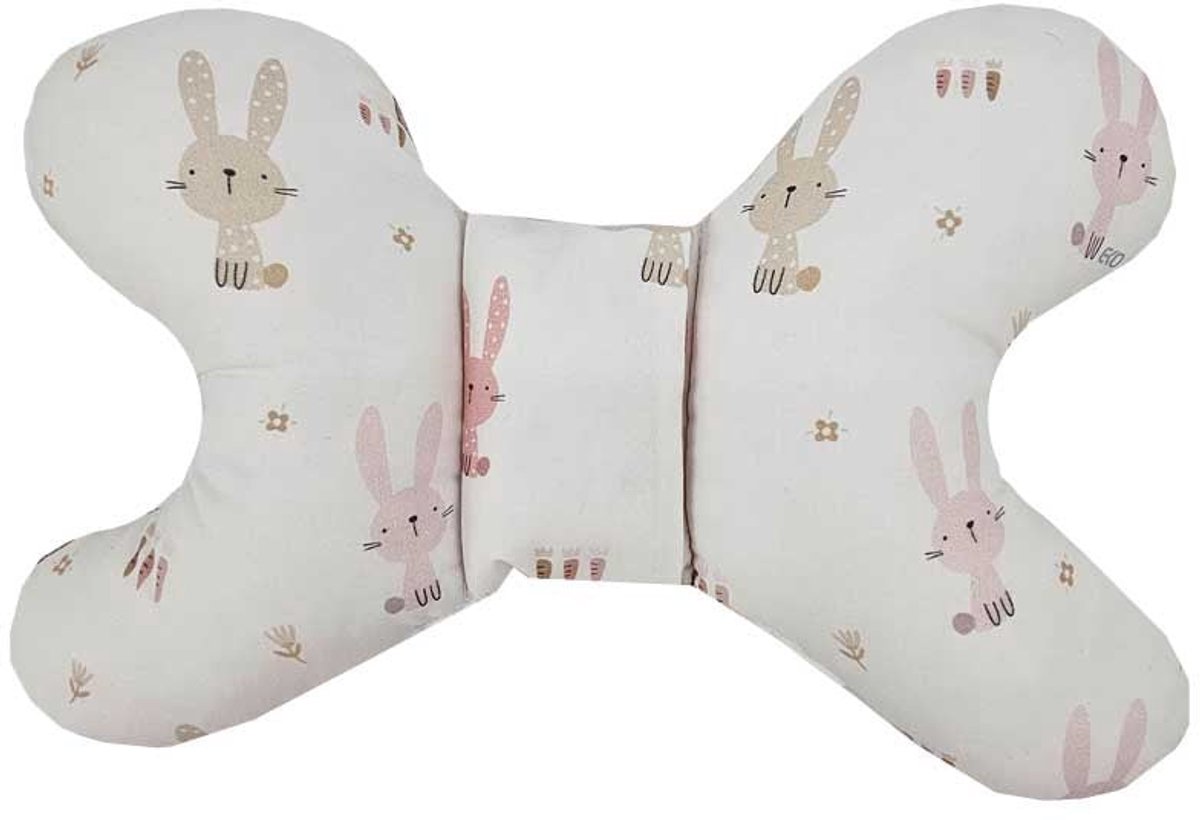Butterfly Pillow Bunny / Rose Pink