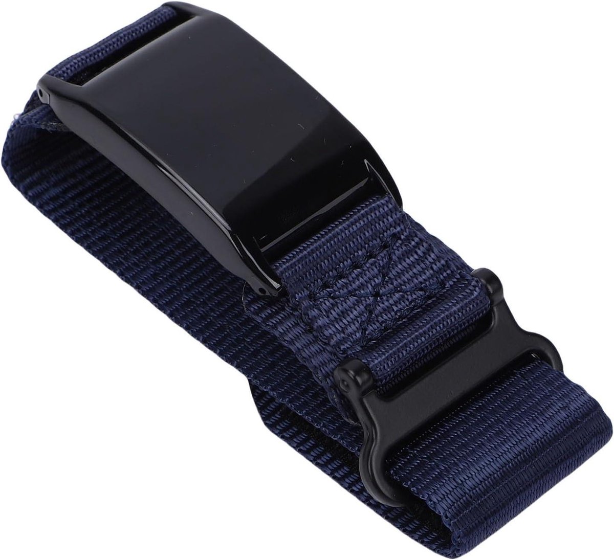 Zachte Verstelbare Horlogeband van Nylon voor Whoop 5.0 - Vervangende Polsband voor Fitness Tracker - Wasbaar en Zweetbestendig - Geschikt voor Sport en Dagelijks Gebruik - Middernacht Blauw