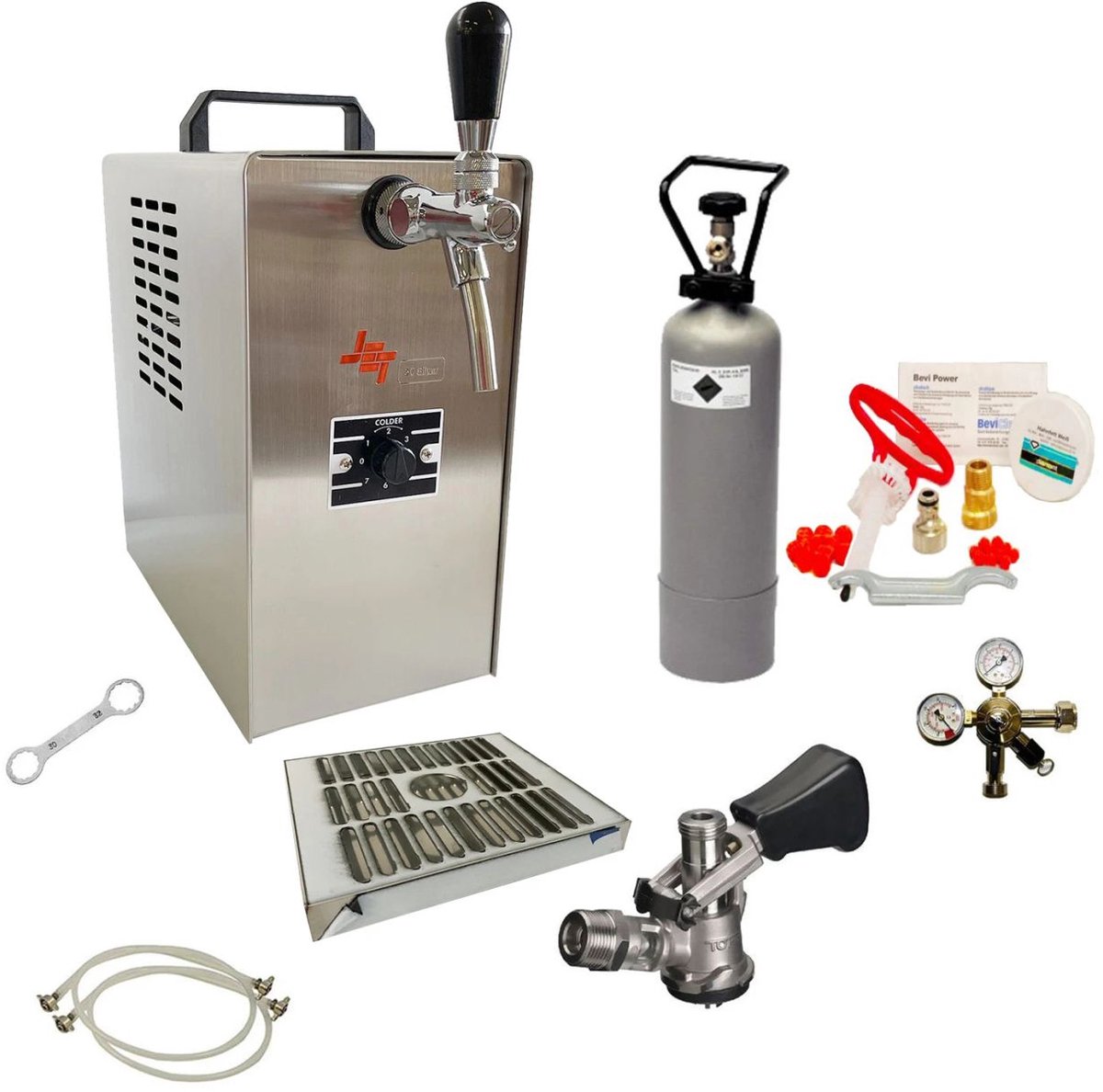 Complete Biertap JET 30 Set - 1 Kraan, Droogkoeler 35 l/u, incl. CO2, Reiniging & Accessoires