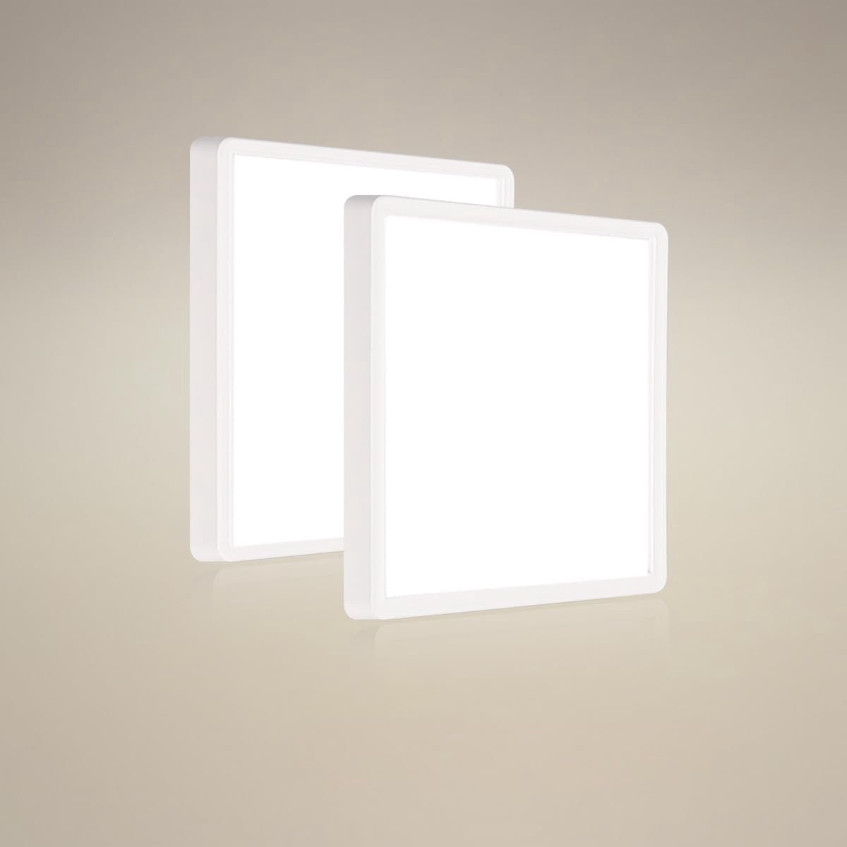 Ronde LED Plafondlamp 18W 4000K IP44 Wit Energiezuinig voor Badkamer Keuken Woonkamer 2 Stuks