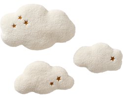 Vertbaudet Set van 3 muurdecoraties wolken