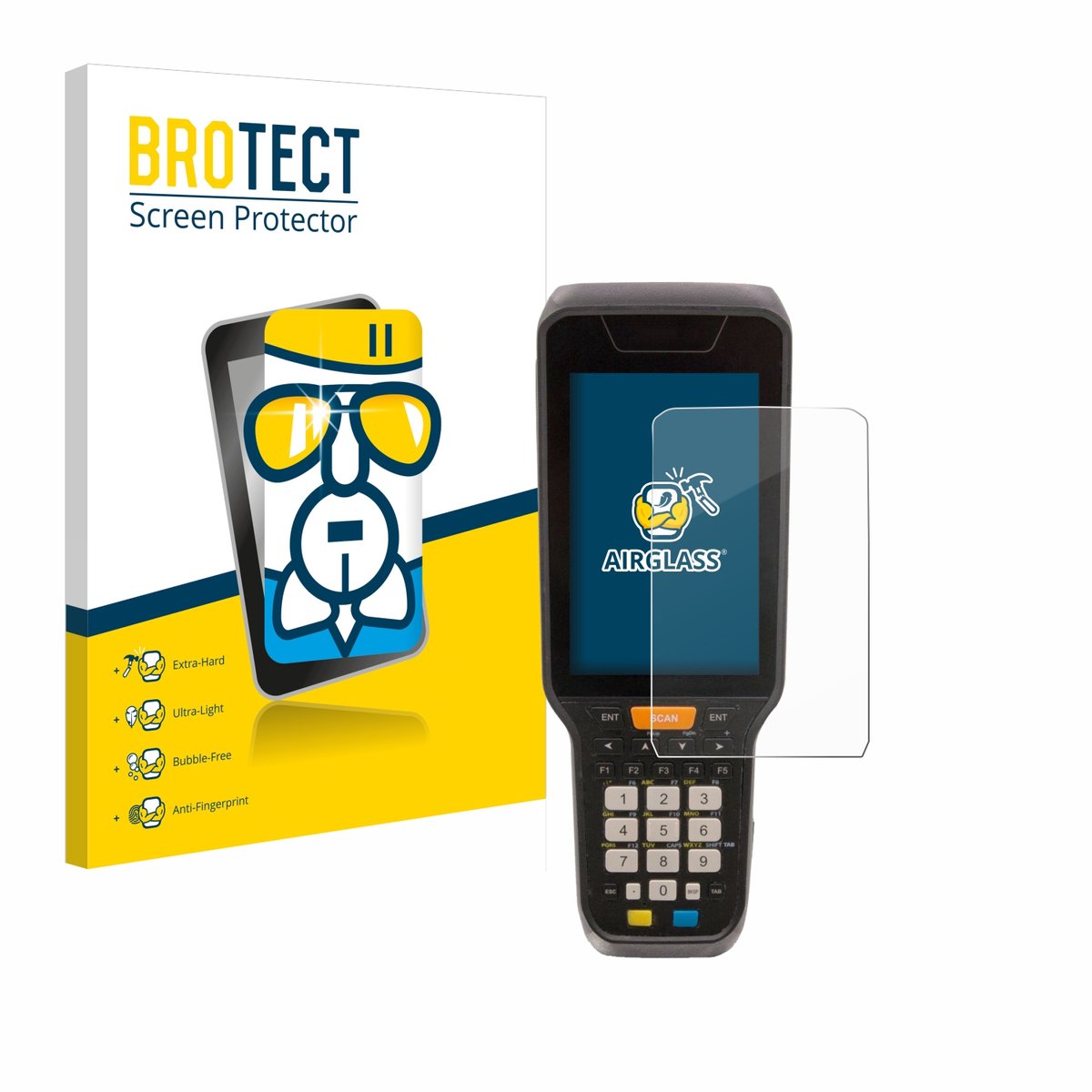 Screenprotector voor Datalogic Skorpio X5 Beschermglas transparant