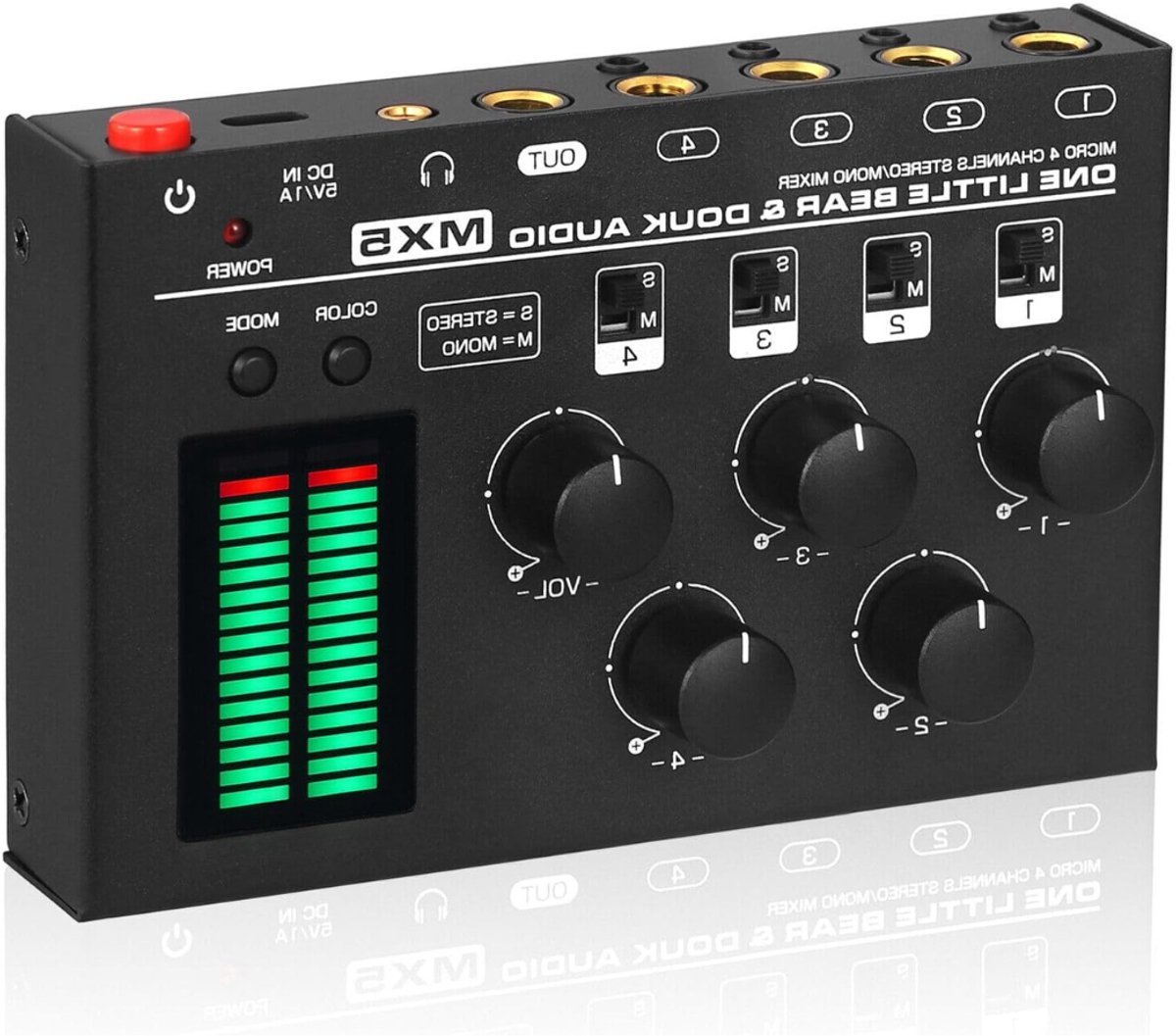Zyrex® Audio Mixer – Streaming – DJ Draaitafel – DJ Mix Set – Zwart - 20cm x 12cm x 7cm