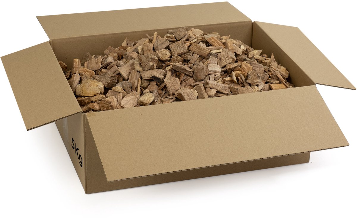 5 kg Moritz Smokers Gold - houtsnippers beuk grof 7 – 30 mm voor koud en warm roken van vis, vlees en meer