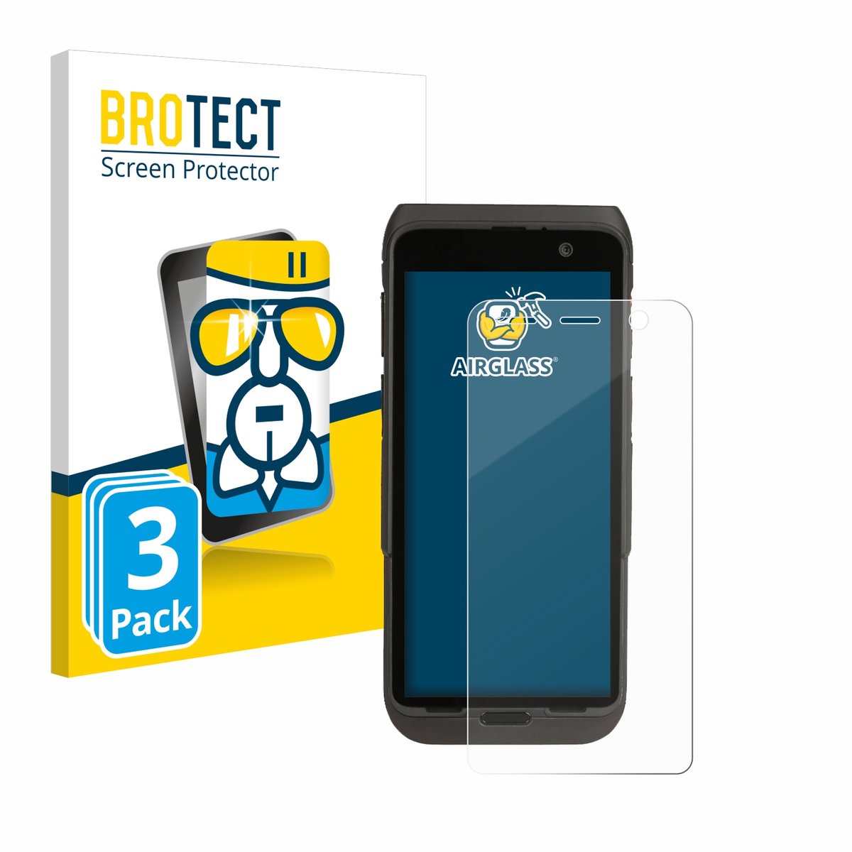 Screenprotector 3 Stuks voor Honeywell CT47 Beschermglas transparant