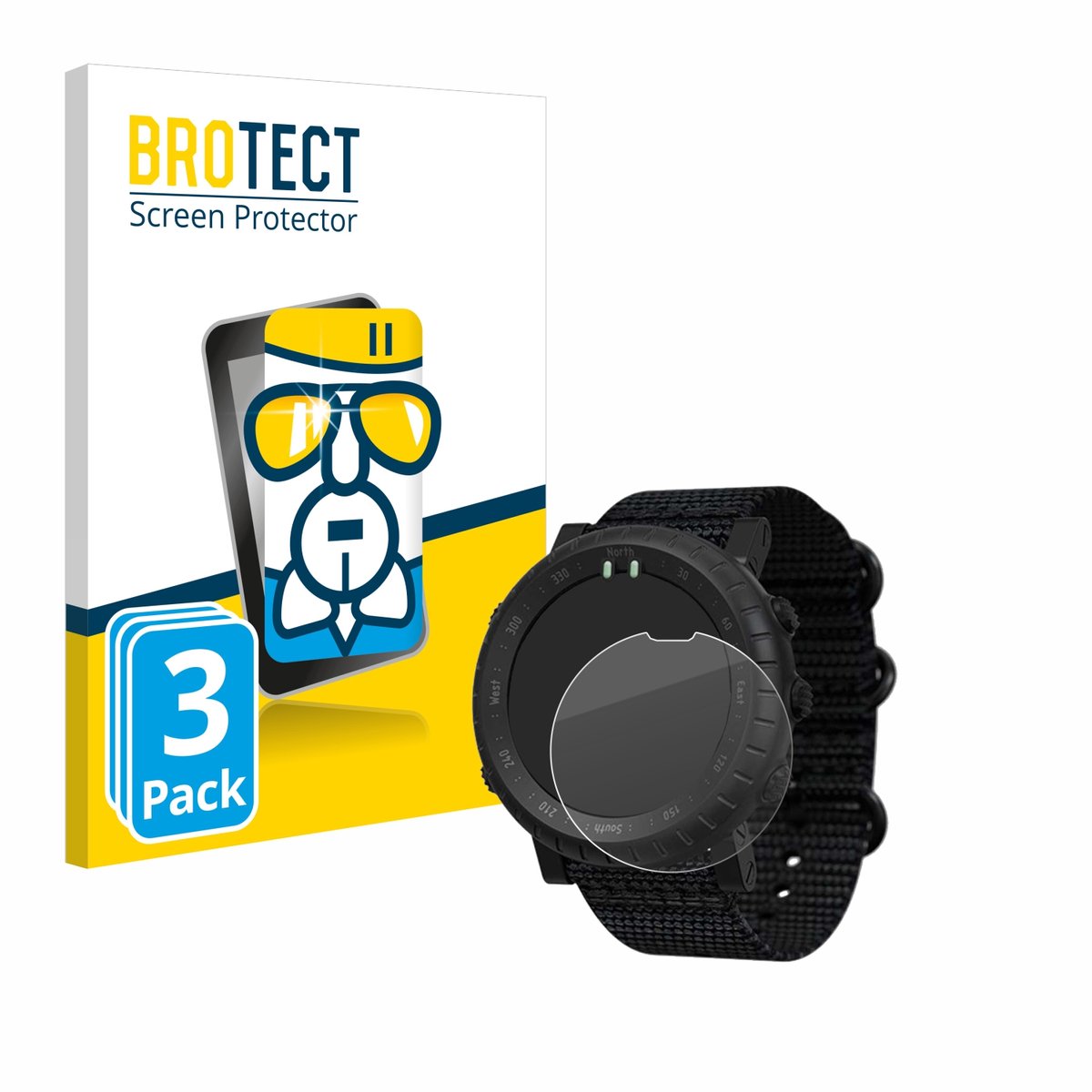 Screenprotector 3 Stuks voor Suunto Core Alpha Beschermglas transparant