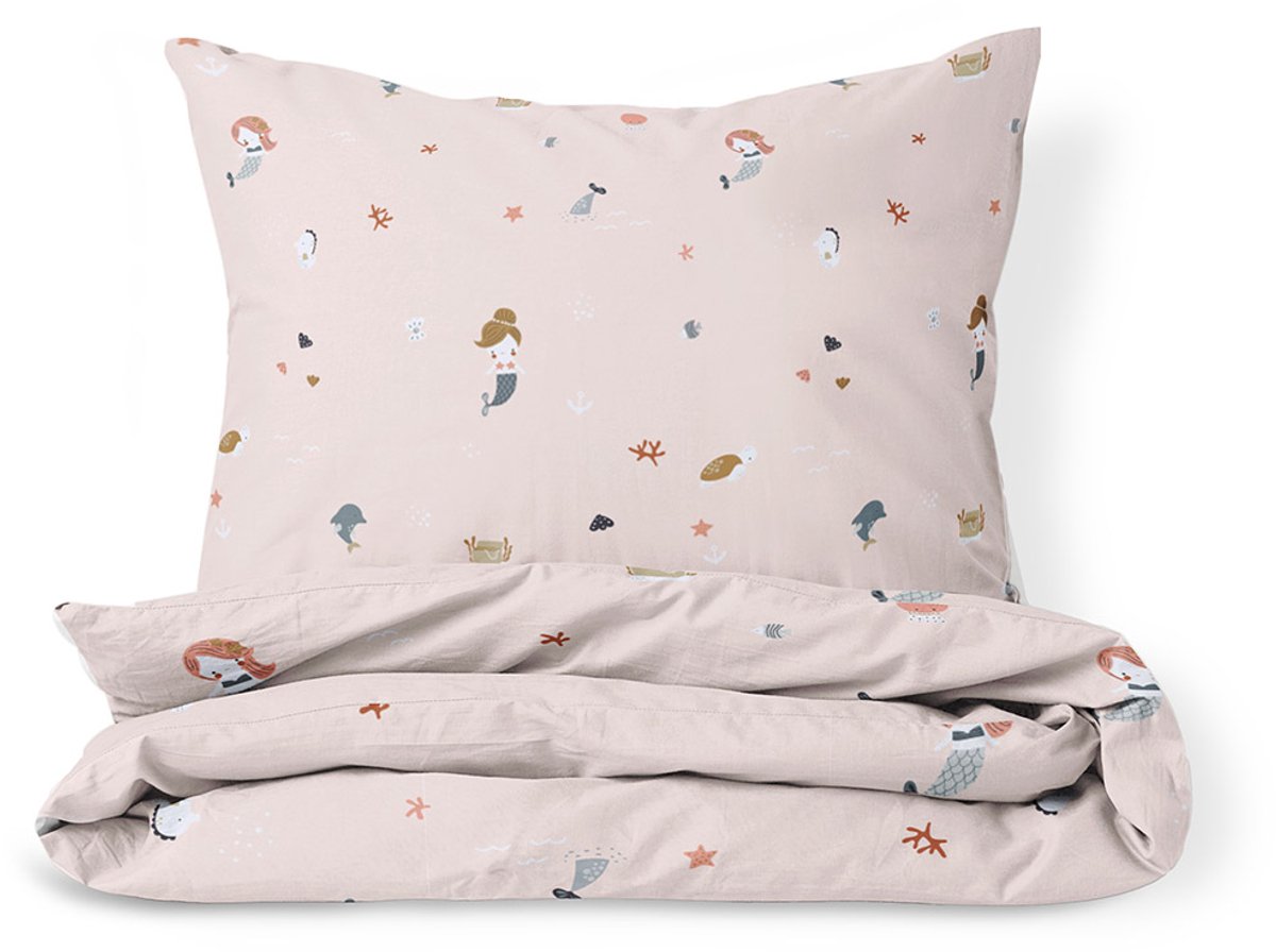 Petite Amélie Dekbedovertrekset – 140x200 cm – 100% Biologisch Katoen – Mermaids