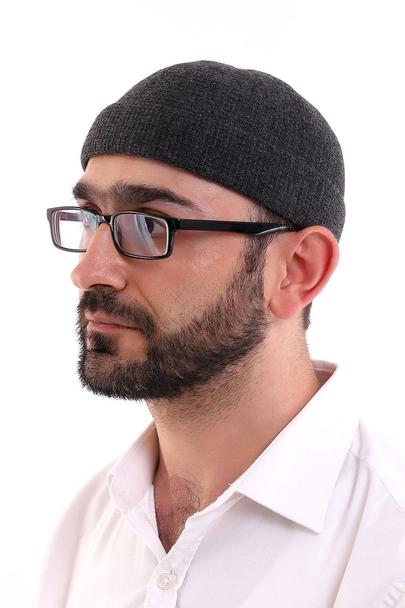 Ihvan Online Turkse Winter Fluwelen Roll-Up Kufi Muts Voor Heren – Taqiya, Takke – Warme Islamitische Gebedsmuts – Perfect Als Islamitisch Cadeau