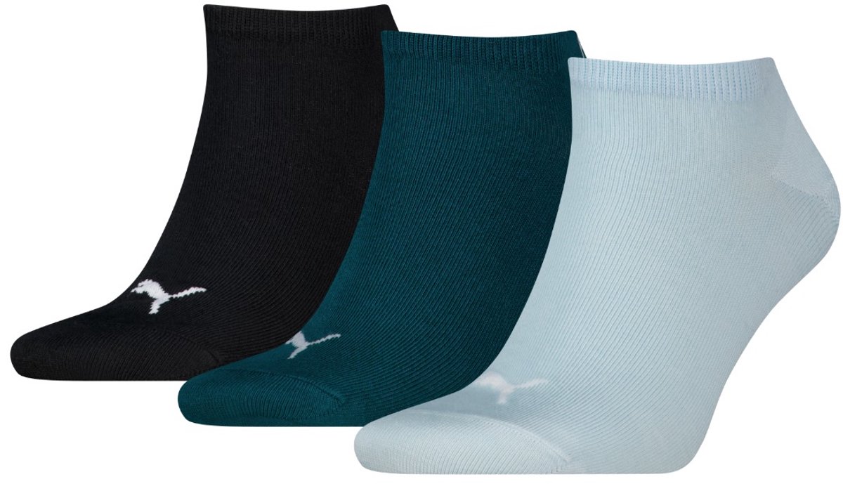 Unisex sneaker plain – 43-46 3 paar Emerald Ice / Fresh Water