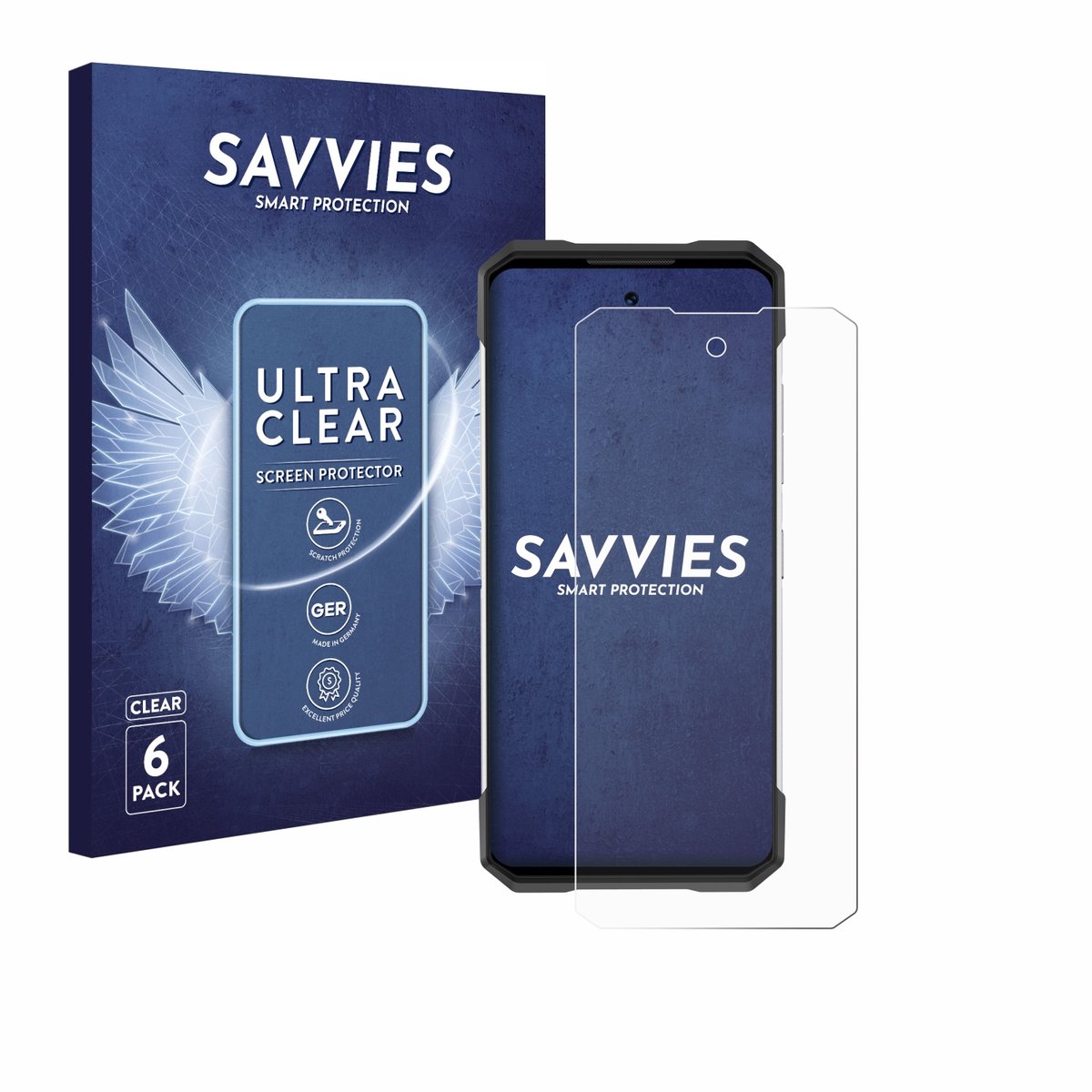 Savvies - Screenprotector voor Doogee S200 - Folie Beschermfolie transparant 6 Stuks