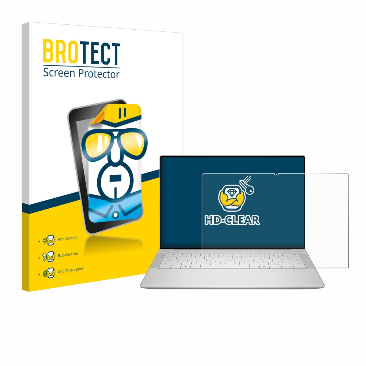 BROTECT - Screenprotector voor Dell 14 Premium Laptop - Folie Beschermfolie transparant