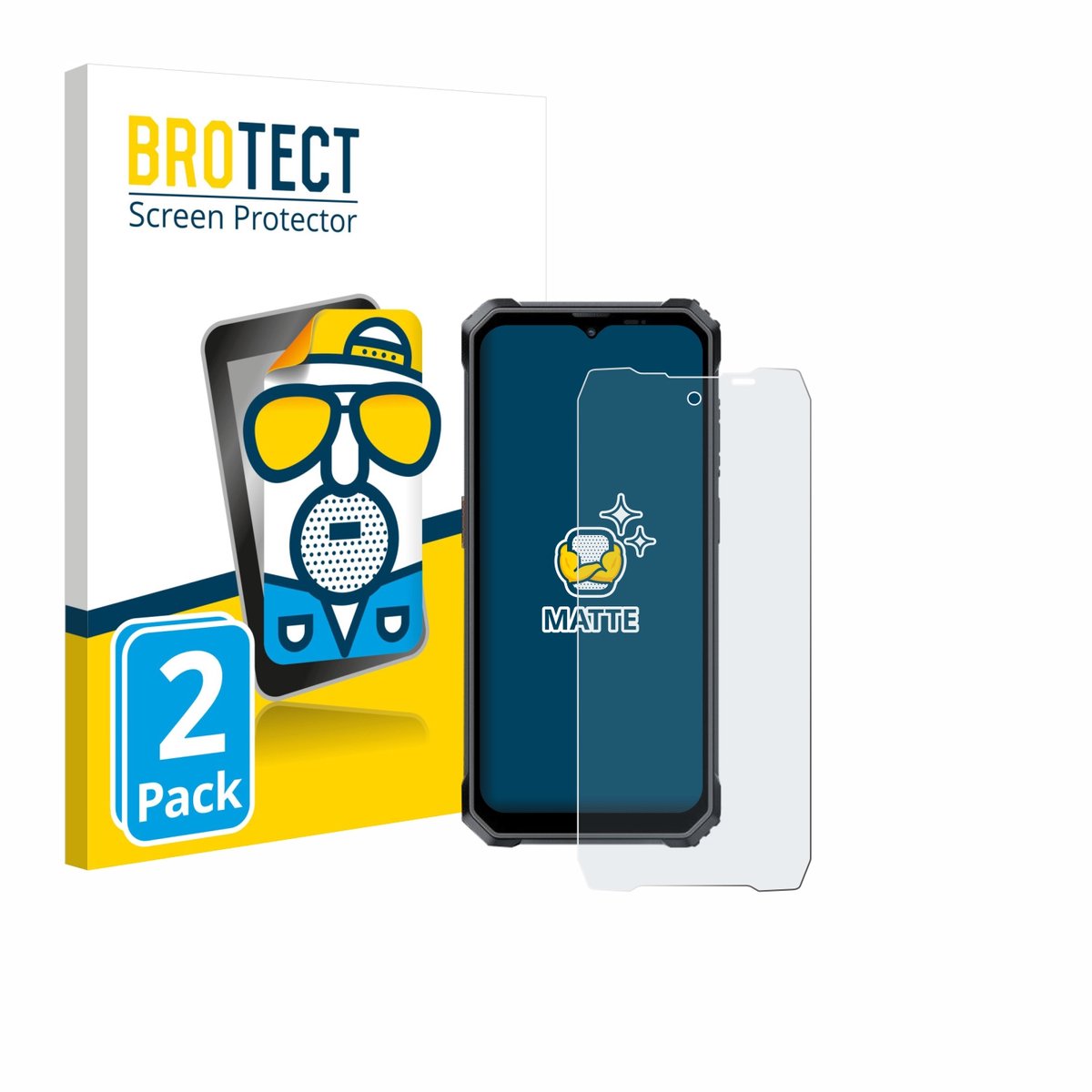 BROTECT - Screenprotector voor Blackview BL7000 - Folie Beschermfolie matte 2 Stuks