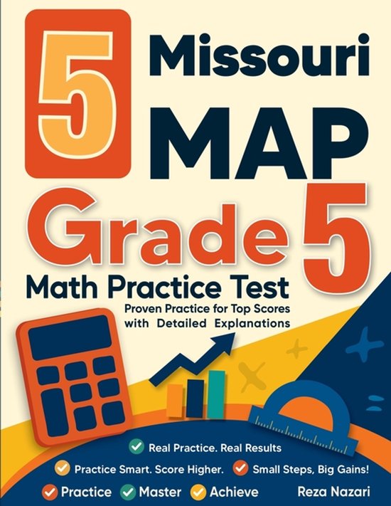 5 Missouri MAP Grade 5 Math Practice Tests - cover