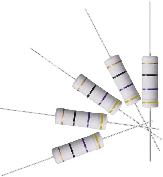 Produktbild von 10 Metalloxid-Widerstände 5W, 1,5 Ohm, ±5%, Axial, 500V, Für Elektronik Und Schaltungen