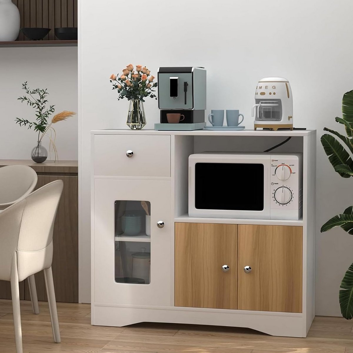 Dressoir met Laadstation en USB-poorten voor Keuken of Eetkamer