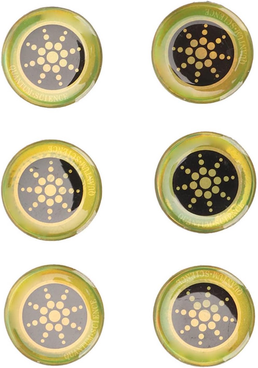 6x Stuks Stralingsbescherming Stickers voor Mobiele Telefoon en Elektronica