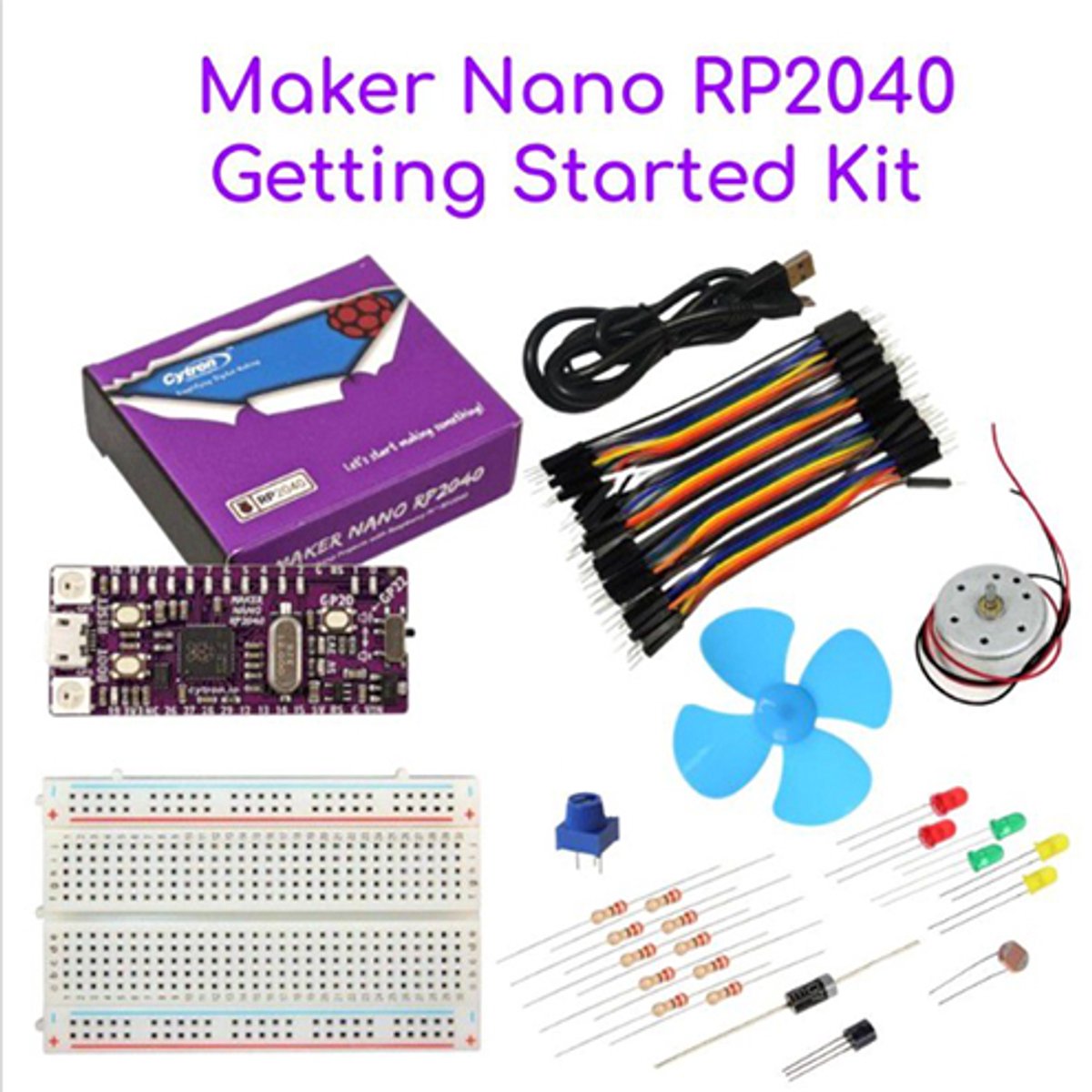 Cytron Maker Nano RP2040 Getting Started Kit KIT MN2040 GS